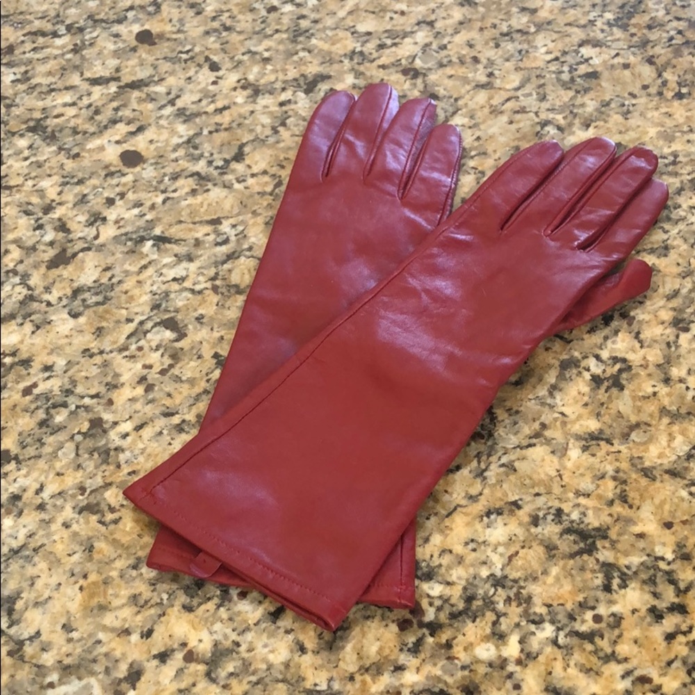 Red Leather Gloves